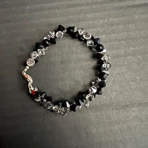 Black crystal bracelet